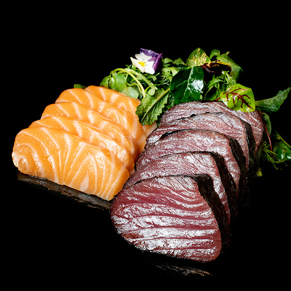 Lachs Thunfisch Sashimi (5 Stück)