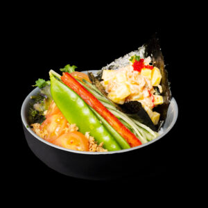 Mini Lachsbowl mit Mangosauce