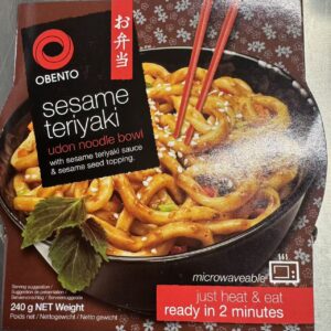 Obento Sesame Teriyaki Udon Noodle Bowl
