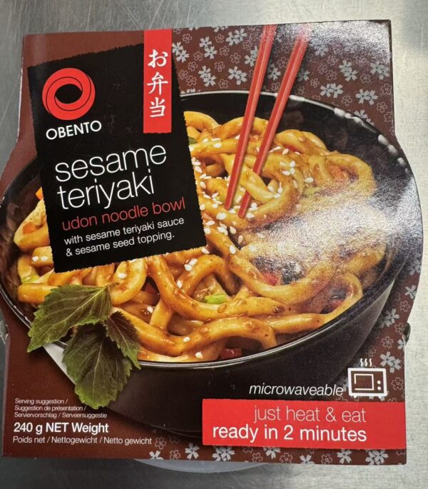 Obento Sesame Teriyaki Udon Noodle Bowl