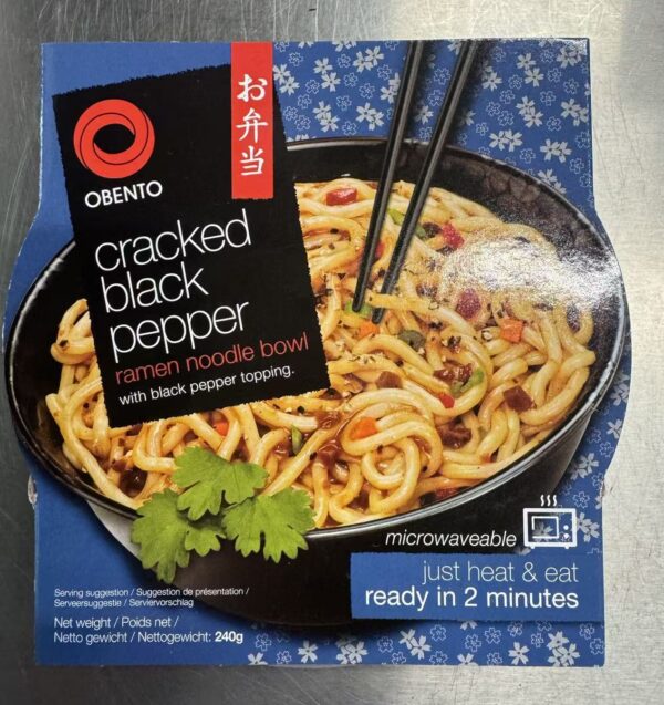 Obento cracked black pepper ramen noodle bowl