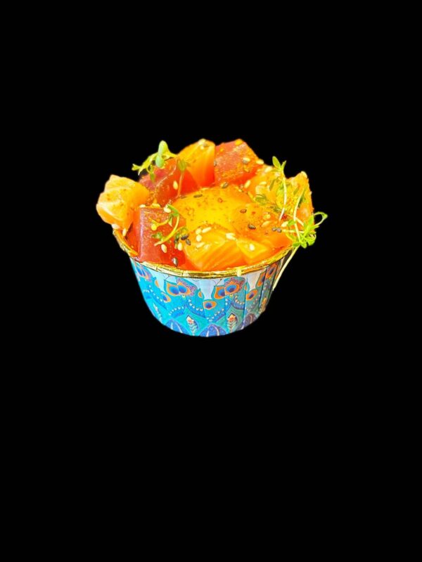 Hitokuchi-Tuna & Salmon Egg-Yolk Cup