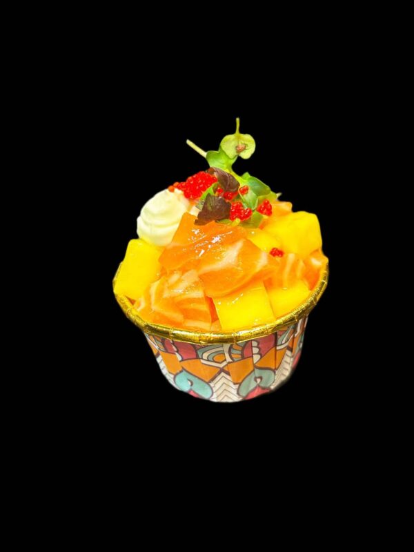 Hitokuchi-Lachs Mango-Phila Cup