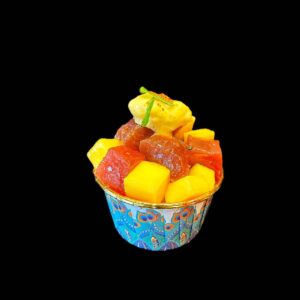 Hitokuchi-Thunfisch-Mango Cup